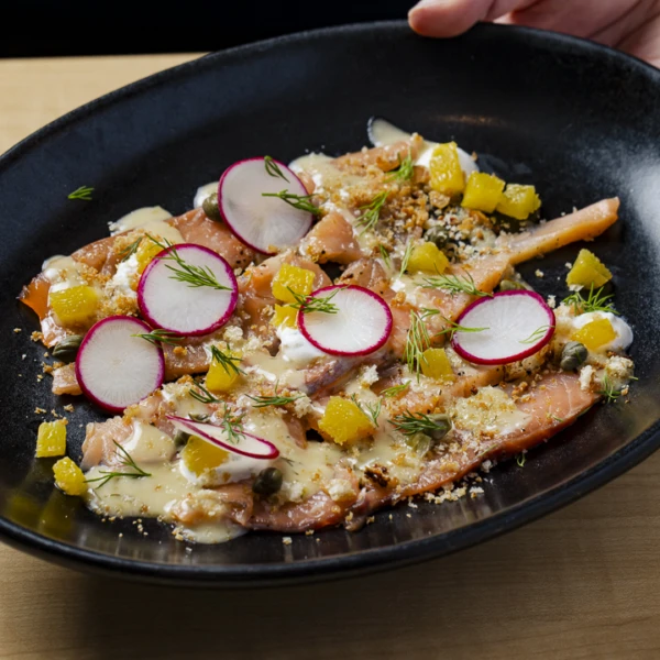 Gravlax de saumon entree