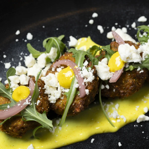 Falafels chou fleur et avoine entree