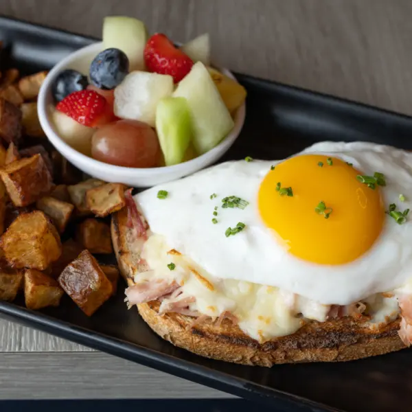 Tartine croque madame